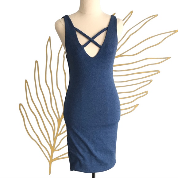 Kookai Dresses & Skirts - KOOKAI Sleeveless Bodycon Mini Dress w/Plunge Neck